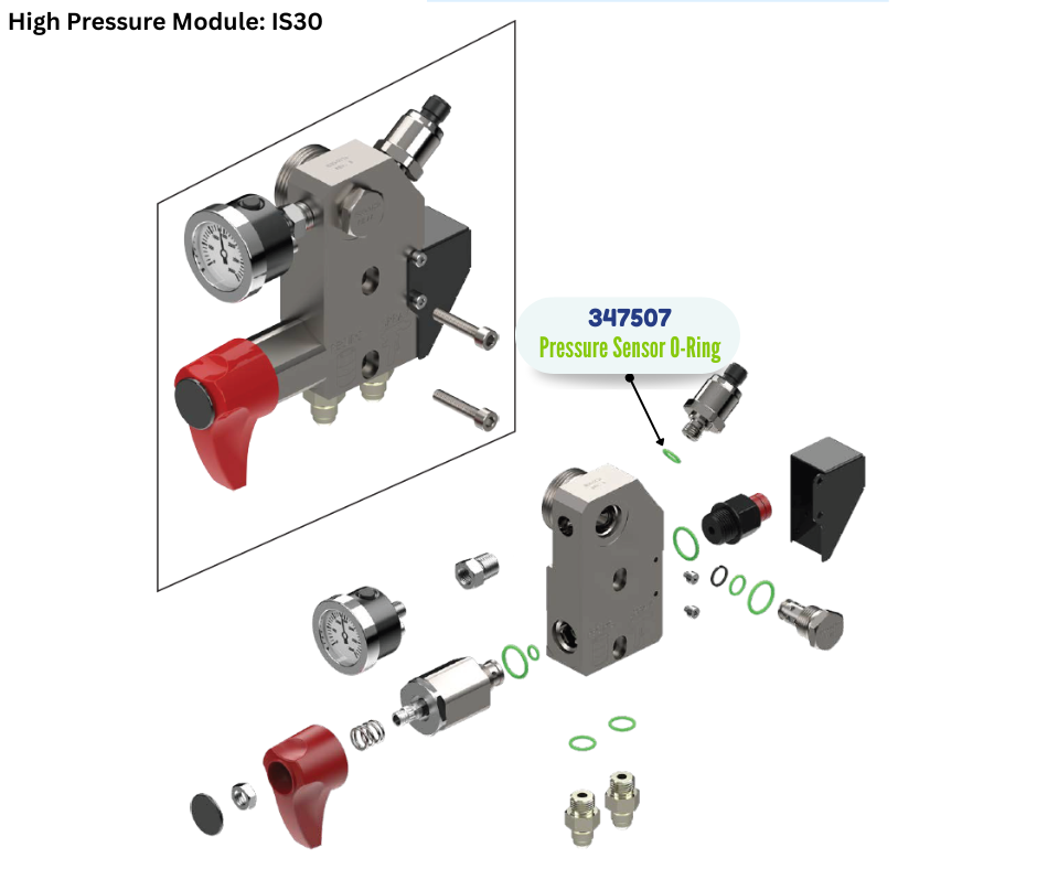 BINKS PRESSURE SENSOR ORING (4PK) (347507)