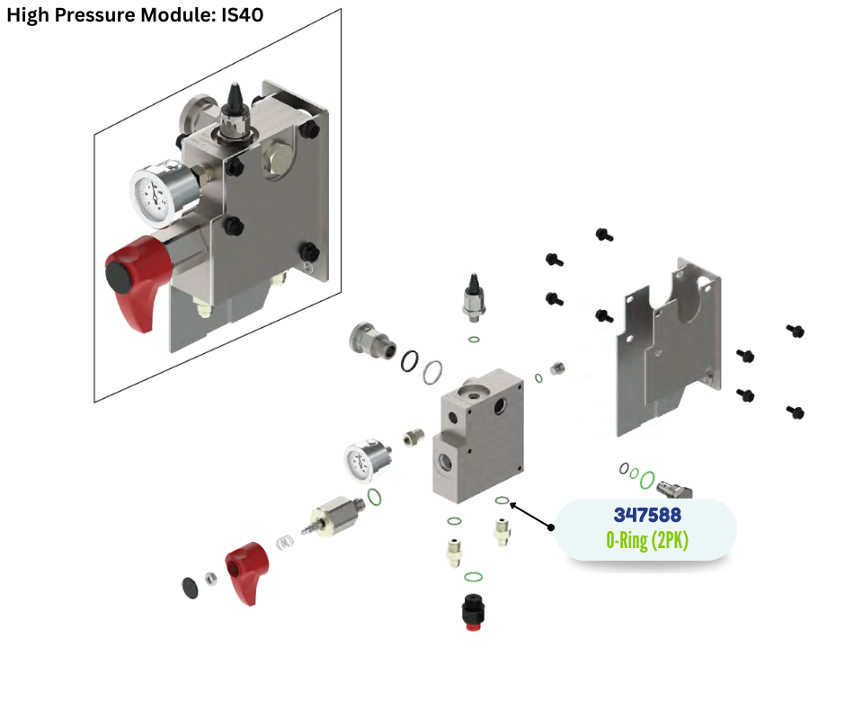 BINKS ORING, HOSE & RECIRCULATION JICS (2PK) (347588)