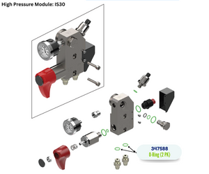 BINKS ORING, HOSE & RECIRCULATION JICS (2PK) (347588)