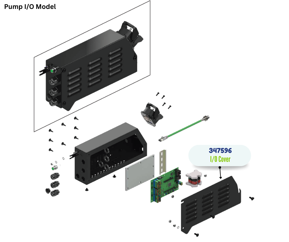 BINKS I/O COVER, FLUID MODULE (347596)