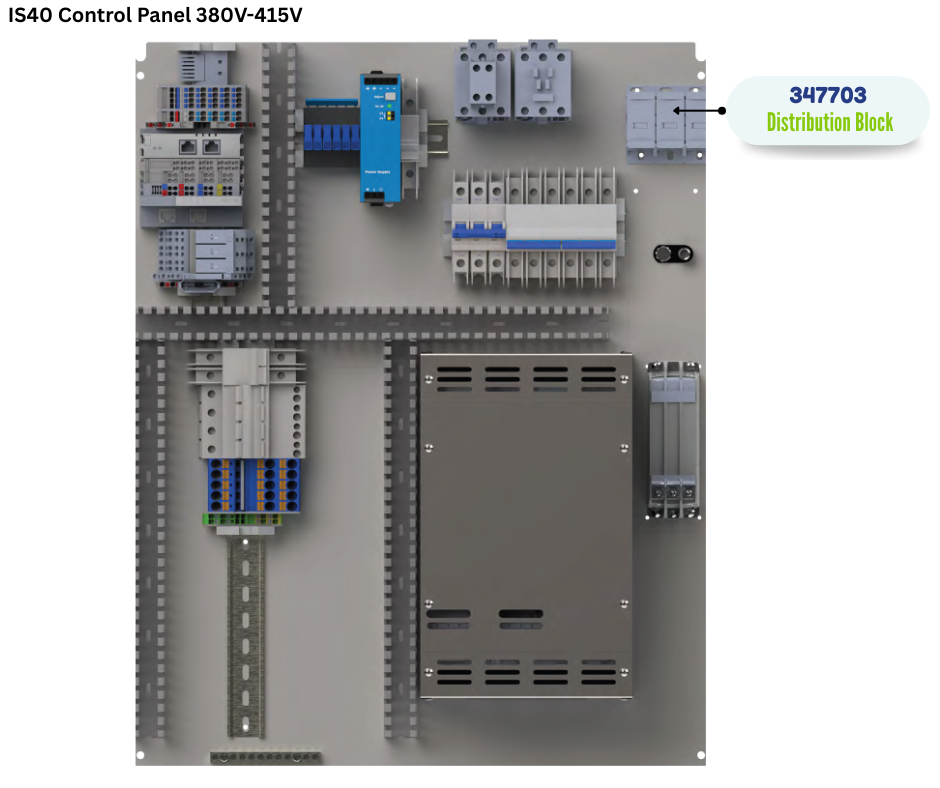 BINKS DISTRIBUTION BLOCK, 1P, 115A, 8POS (347703)