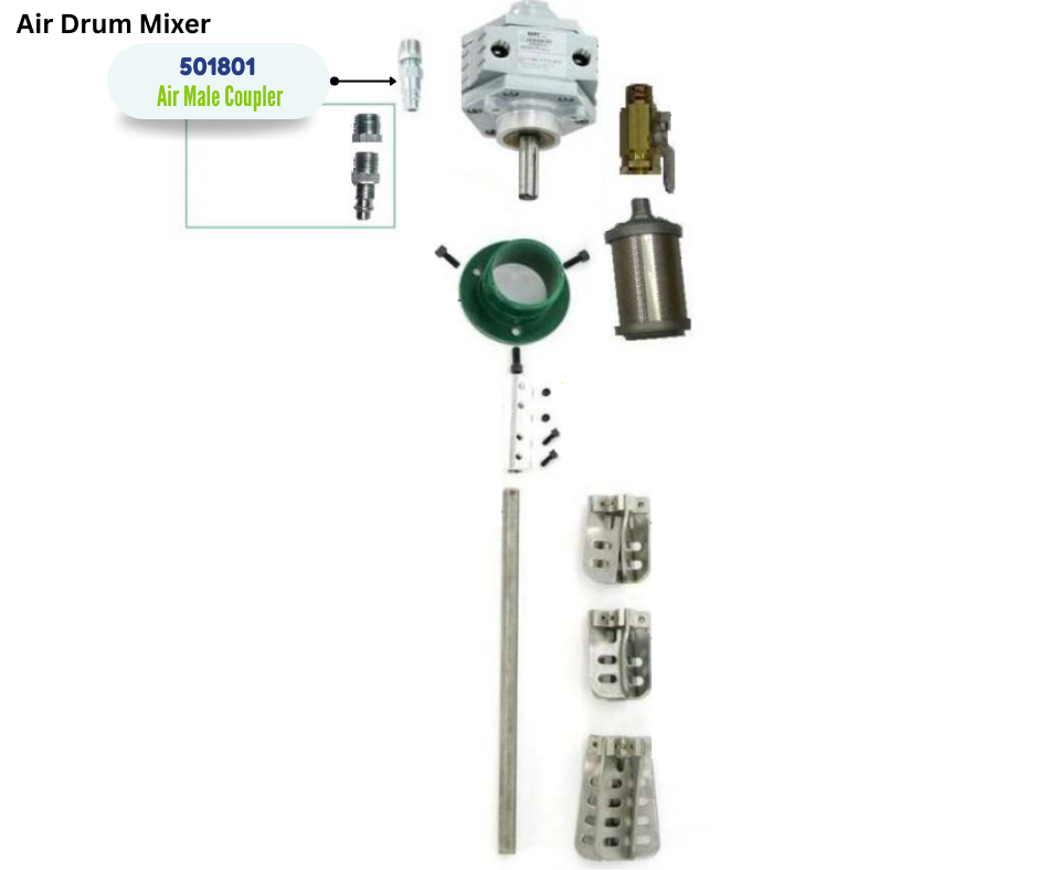 IPM 3/8 HOSE MALE CONNECTOR (501801)