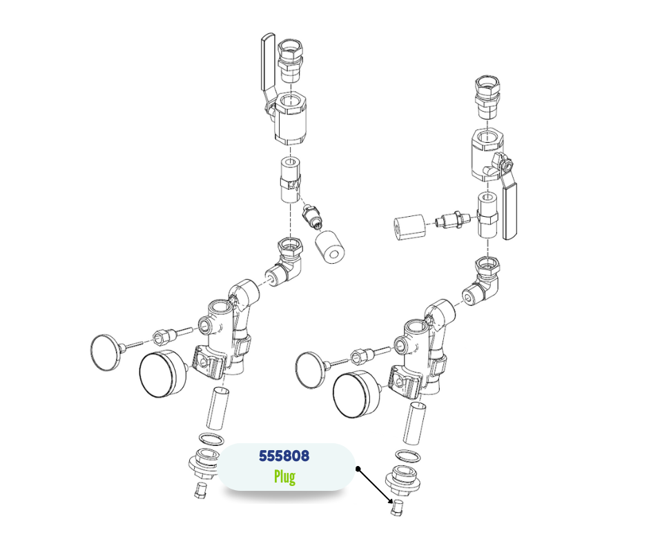 1/4MP W/ HEX HD PLUG (555808)