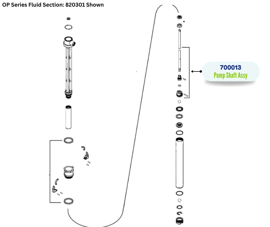 IPM PUMP SHAFT ASSEMBLY (700013)