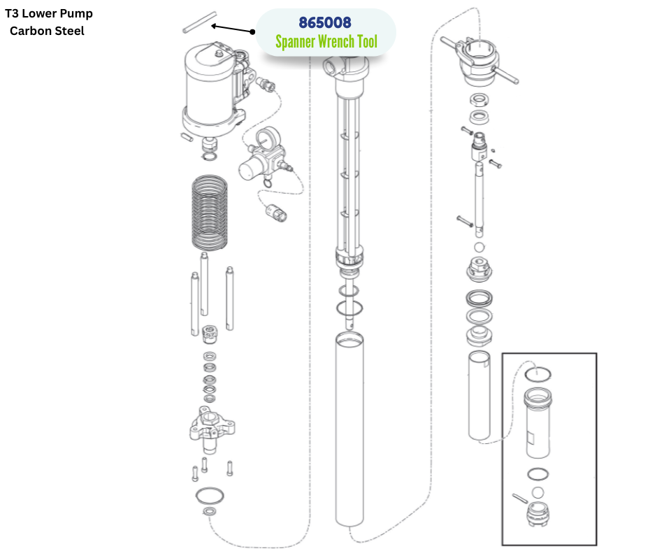 GRACO COLLAR AND SUCTION VALVE TOOL (865008)