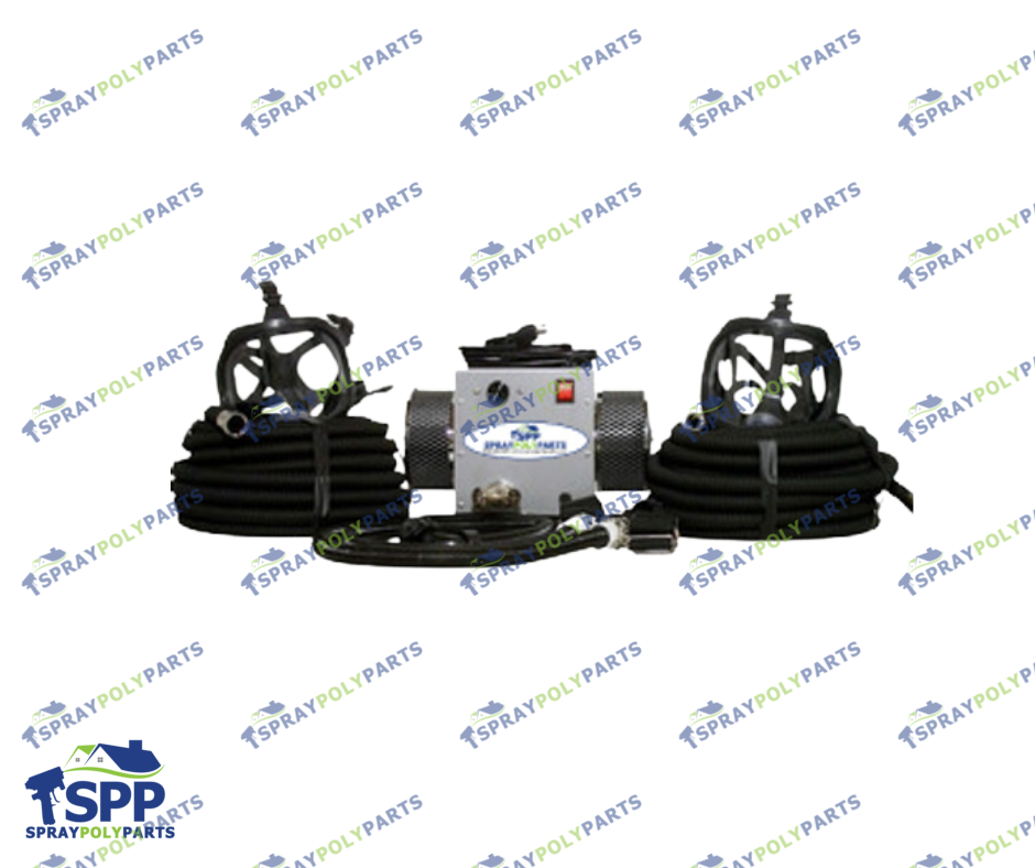 2Man Supplied Air Respirator w/Fullface Masks (9992M100Mask)
