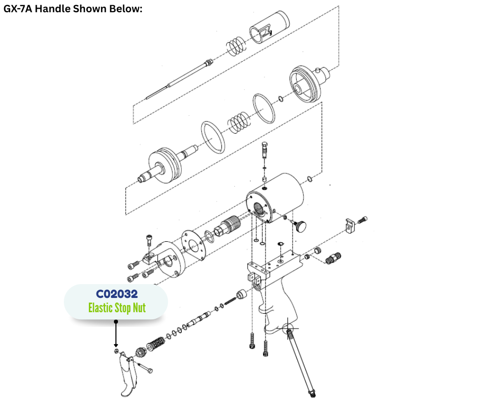 GRACO 540 ELASTIC STOP NUT (C02032)