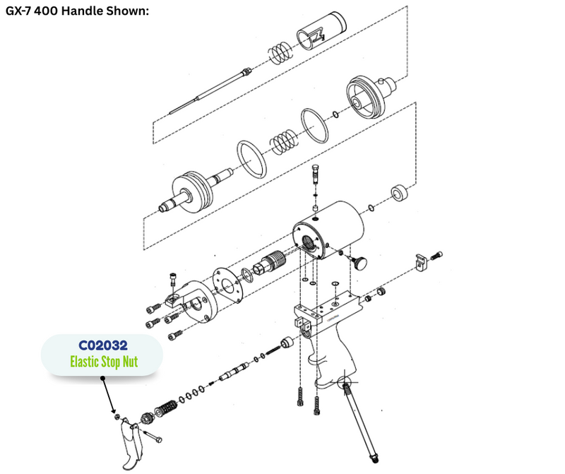 GRACO 540 ELASTIC STOP NUT (C02032)