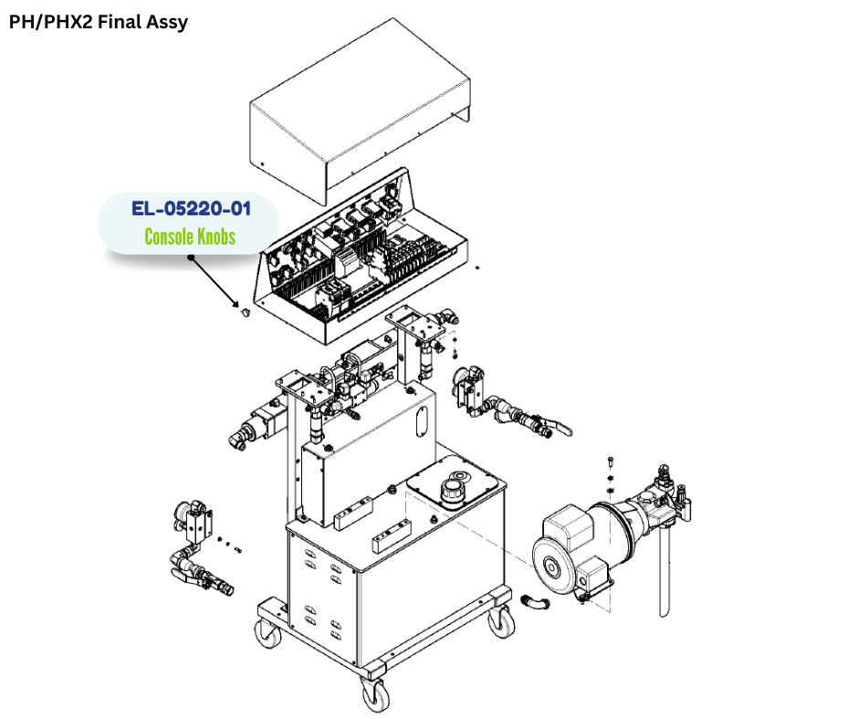 PMC CONSOLE KNOBS (EL0522001) (EL-05220-01)