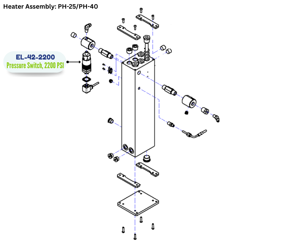PMC PRESSURE SWITCH; 2200PSI (EL422200) (EL-42-2200)