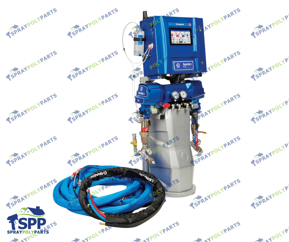 GRACO REACTOR 3 E-30 PRO TIER SPRAY FOAM PROPORTIONER PACKAGE 50FT EXTERNAL HOSE 15KW  (ESR333)