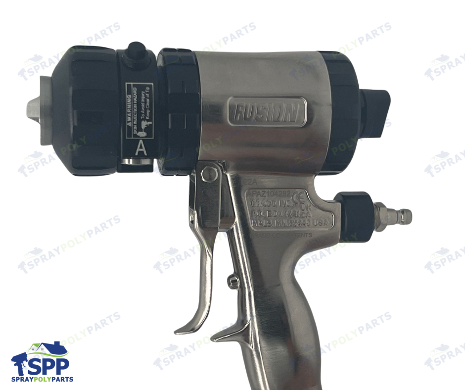 GRACO ROUND FUSION AIRPURGE GUN W/02 MIX CHAMBER & 0.052 IN (1.3MM) ORIFICE SIZE (246102)