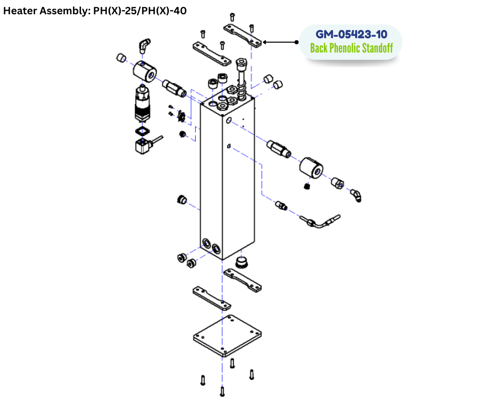 PMC BOTTOM BACK PHENOLIC STANDOFF (GM0542310) (GM-05423-10)