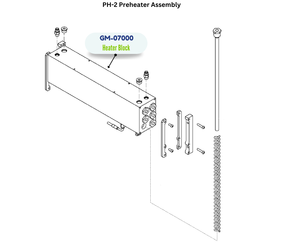 PMC HEATER BODY, 6ROD, PH2/PF,AL (GM07000) (GM-07000)