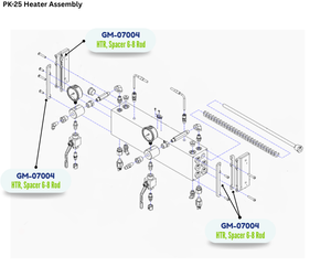 PMC HEATER SPACER, 68 ROD, PHENOLIC (GM07004) (GM-07004)