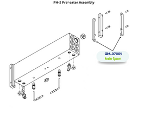 PMC HEATER SPACER, 68 ROD, PHENOLIC (GM07004) (GM-07004)