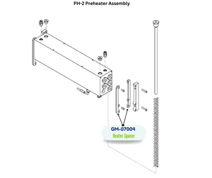 PMC HEATER SPACER, 68 ROD, PHENOLIC (GM07004) (GM-07004)