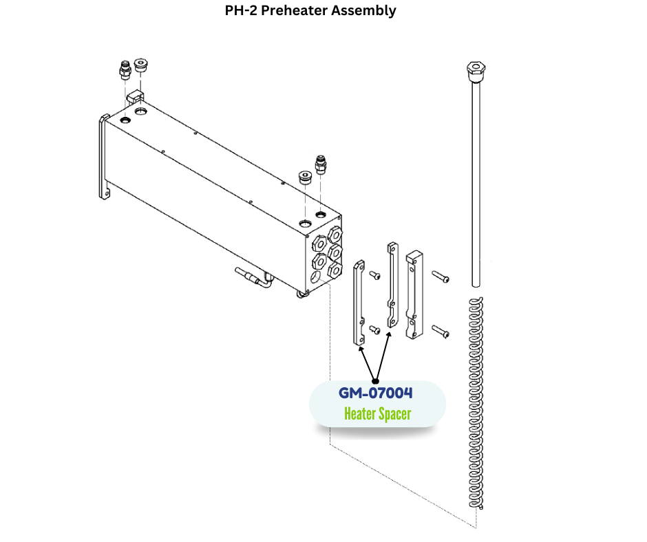 PMC HEATER SPACER, 68 ROD, PHENOLIC (GM07004) (GM-07004)