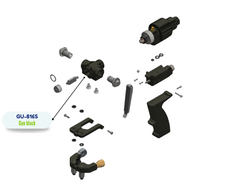 GUN BLOCK, STEEL, AP2 (GU816S) (GU-816S)