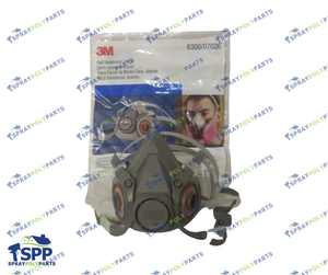 3M 1/2 MASK LARGE- RESPIRATOR 6000 (SAF-6300 )