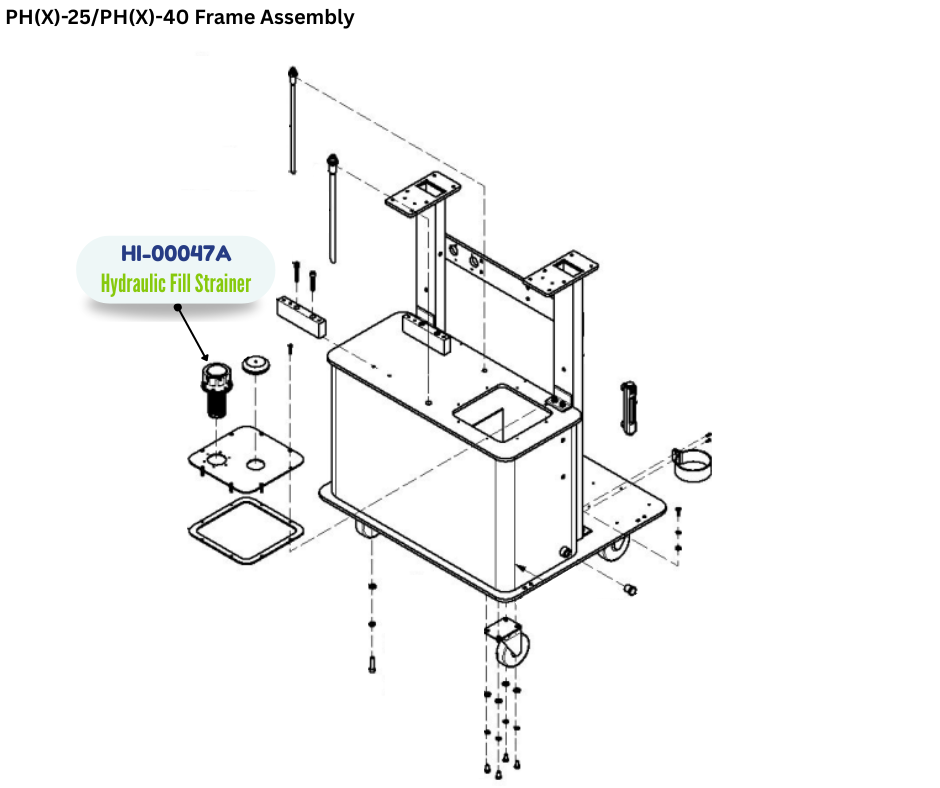 PMC CAP M HYDRAULIC FILL STRAINER (HI00047A) (HI-00047A)