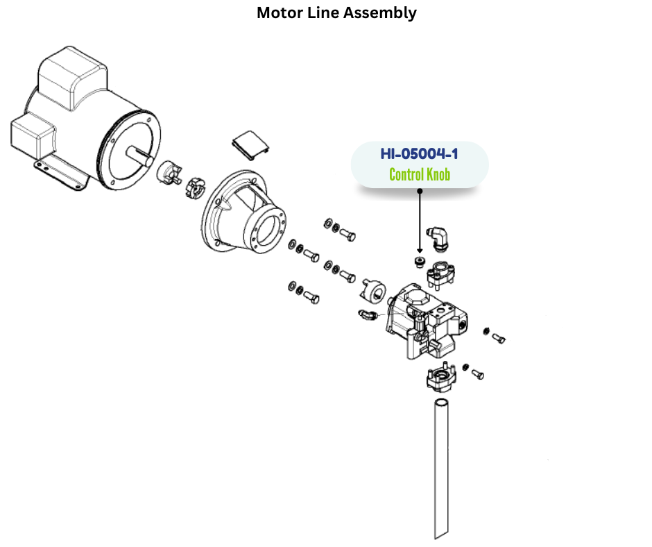 CONTROL KNOB; HYDRAULIC PUMP (HI050041) (HI-05004-1)