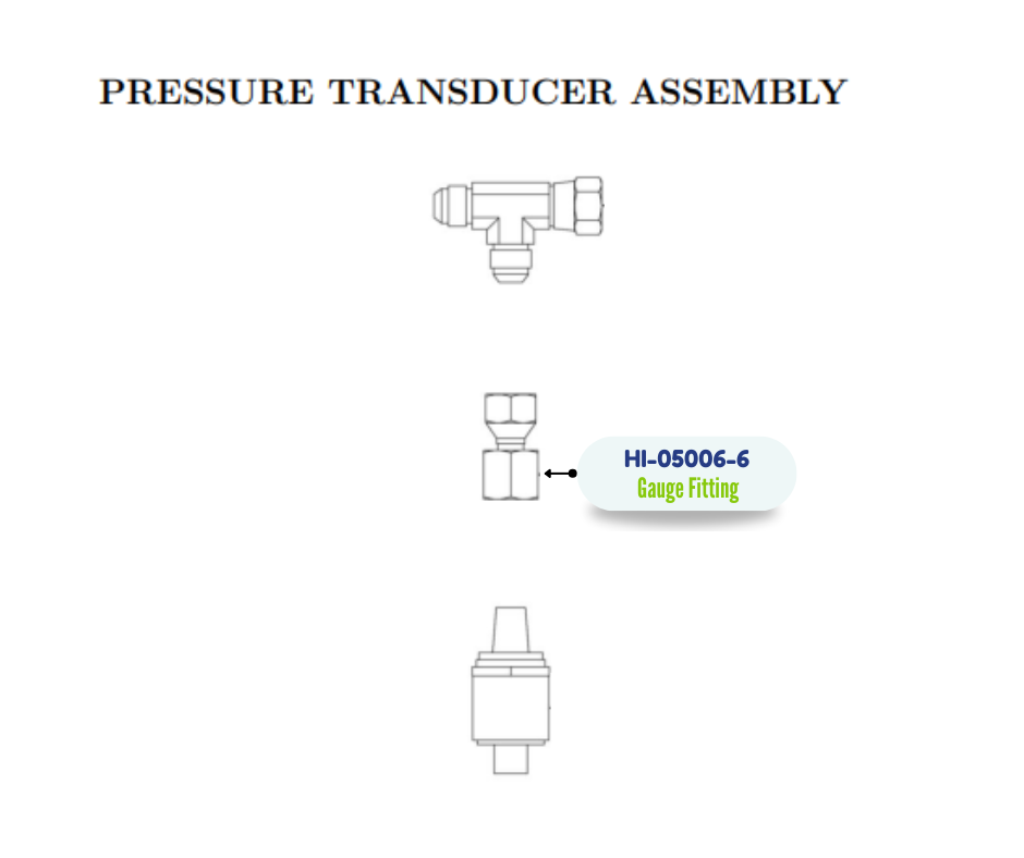 PMC PARKER6 G6XS GAUGE FITTING (HI050066) (HI-05006-6)