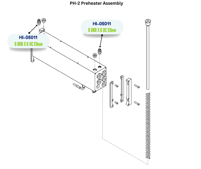 9/1618 ORING X #6 JIC NIPPLE (HI05011) (HI-05011)