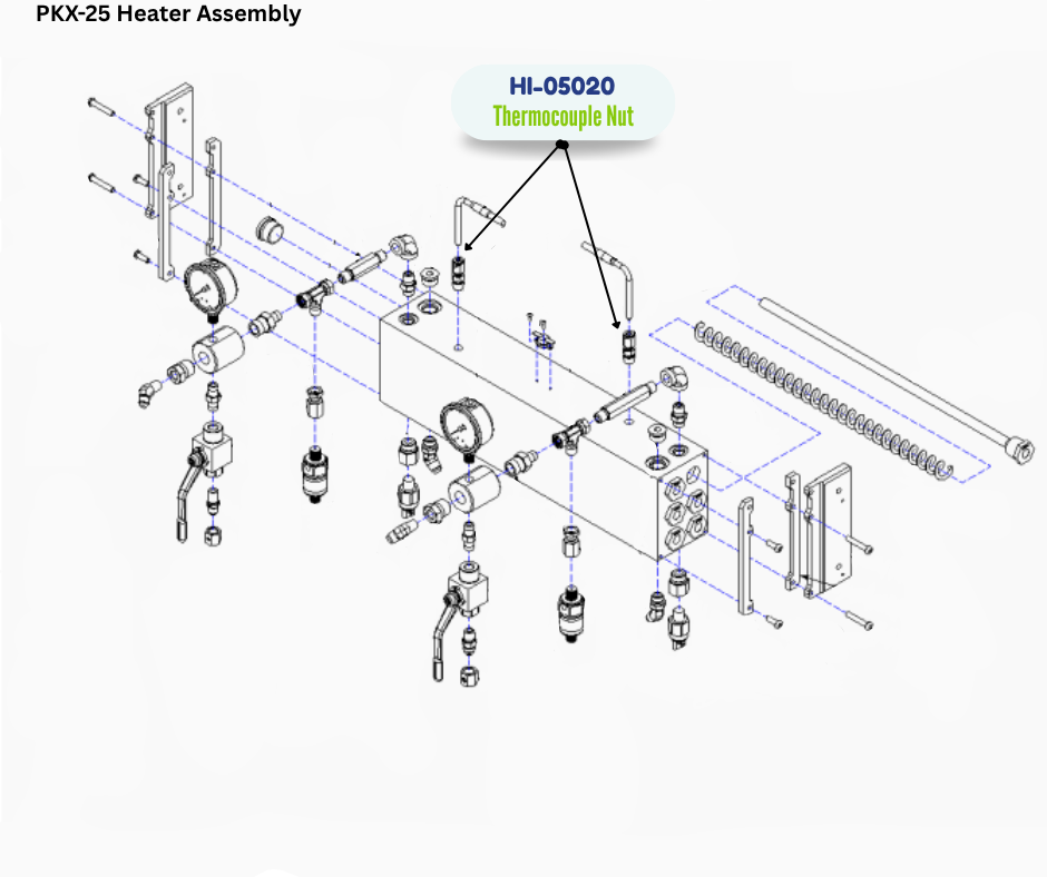 PMC FERRULE & BO THERMOCOUPLE NUT (HI05020) (HI-05020)