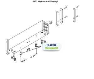 PMC FERRULE & BO THERMOCOUPLE NUT (HI05020) (HI-05020)