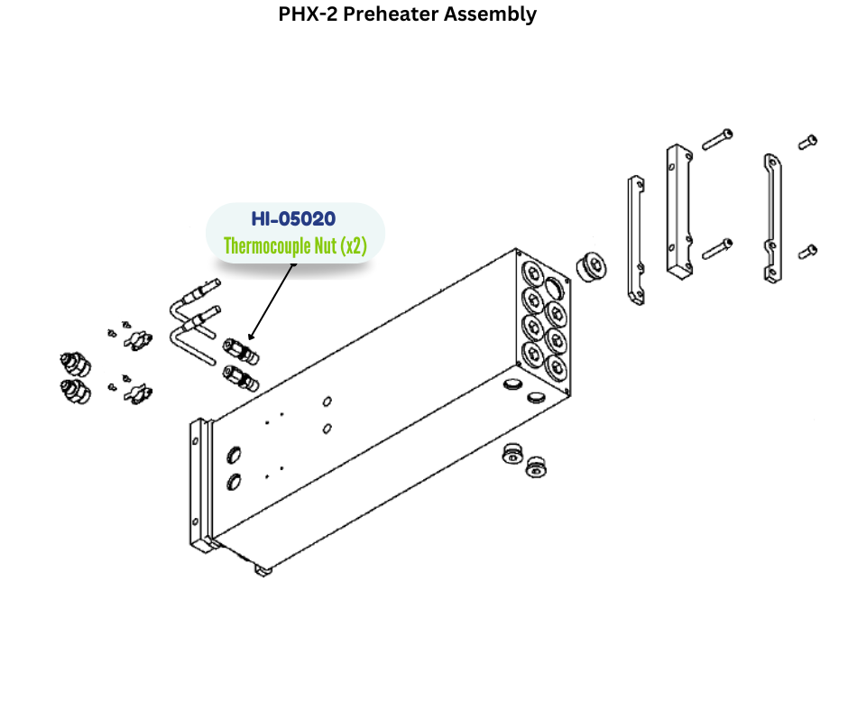 PMC FERRULE & BO THERMOCOUPLE NUT (HI05020) (HI-05020)