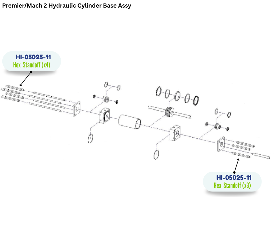 PMC CLSC HYD CYL HEX STANDOFF (HI0502511) (HI-05025-11)