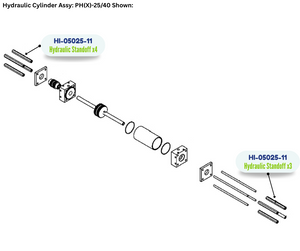 PMC CLSC HYD CYL HEX STANDOFF (HI0502511) (HI-05025-11)