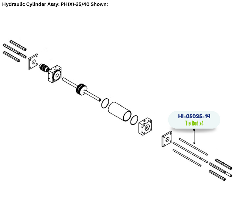 PMC TIE ROD (HI0502514) (HI-05025-14)