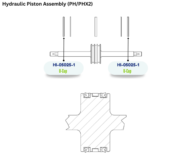 PMC HYD PISTON UCUP (HI050251) (HI-05025-1)