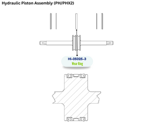 PMC HYD PISTON WEAR RING (HI050253) (HI-05025-3)
