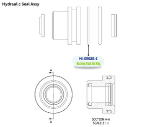 PMC HYD CYL BUSHING BACKUP RING (HI050256) (HI-05025-6)