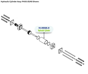 PMC CLSC HYDRAULIC CYLINDER (HI050258) (HI-05025-8)