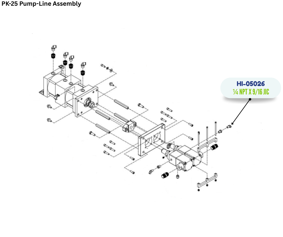 PMC 1/4 MPT X 9/1618 JIC 45 DEG E (HI05026) (HI-05026)