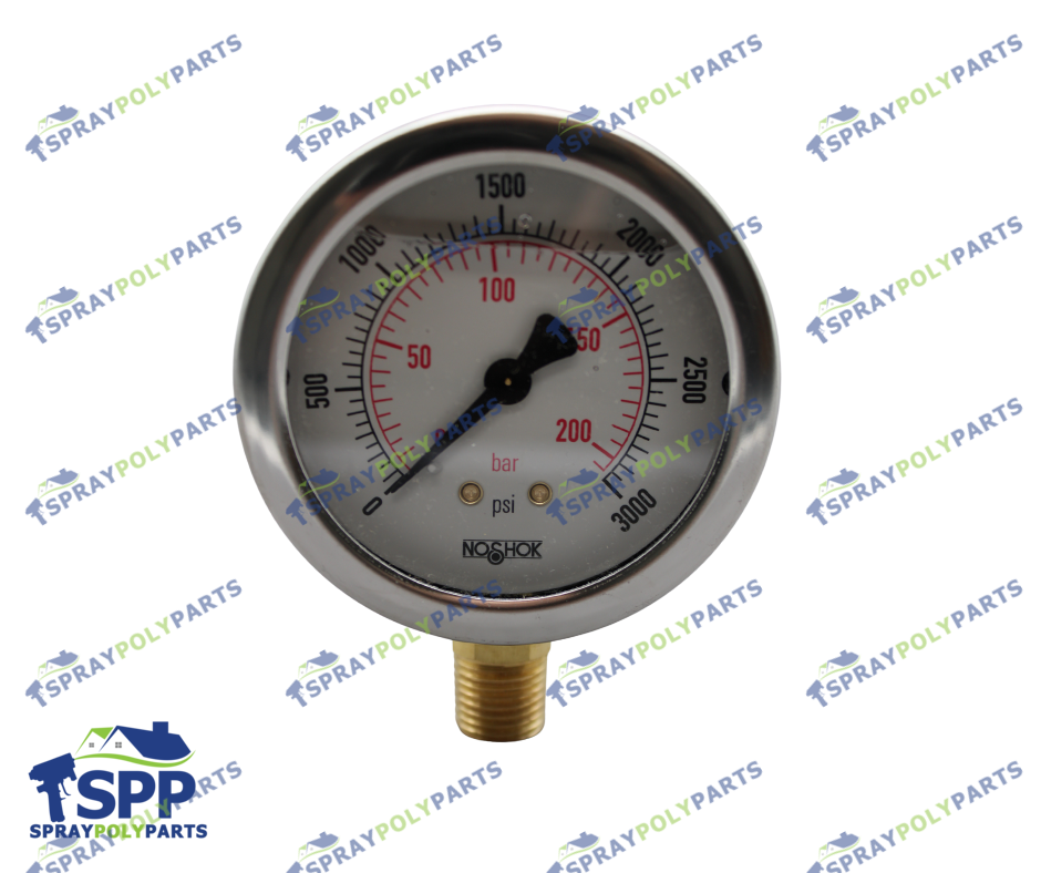 PMC 03000PSI PRESSURE GAUGE (HI05028) (HI-05028)