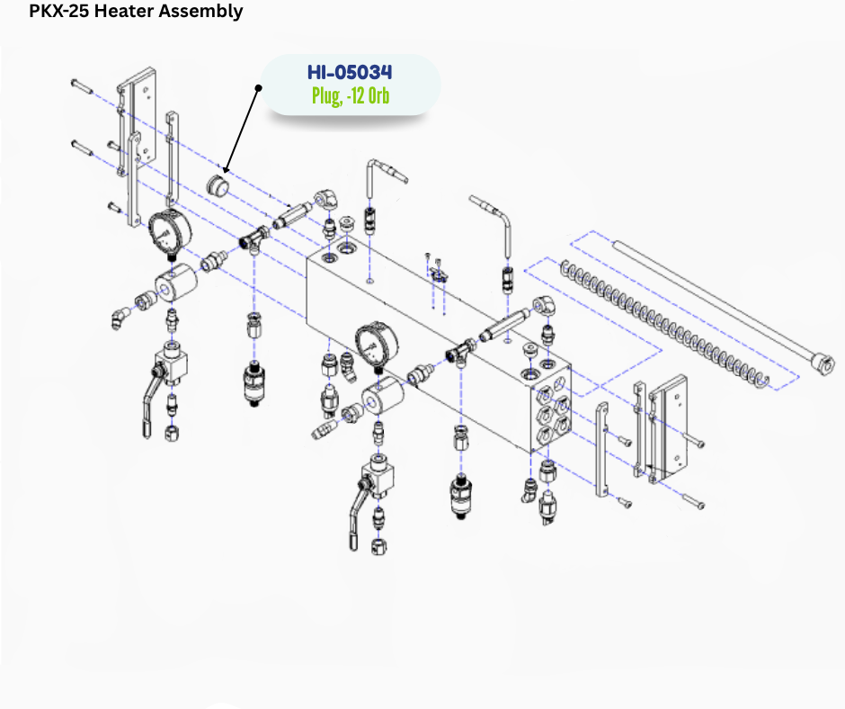 PMC STL 08 ORB PLUG (HI05033) (HI-05033)