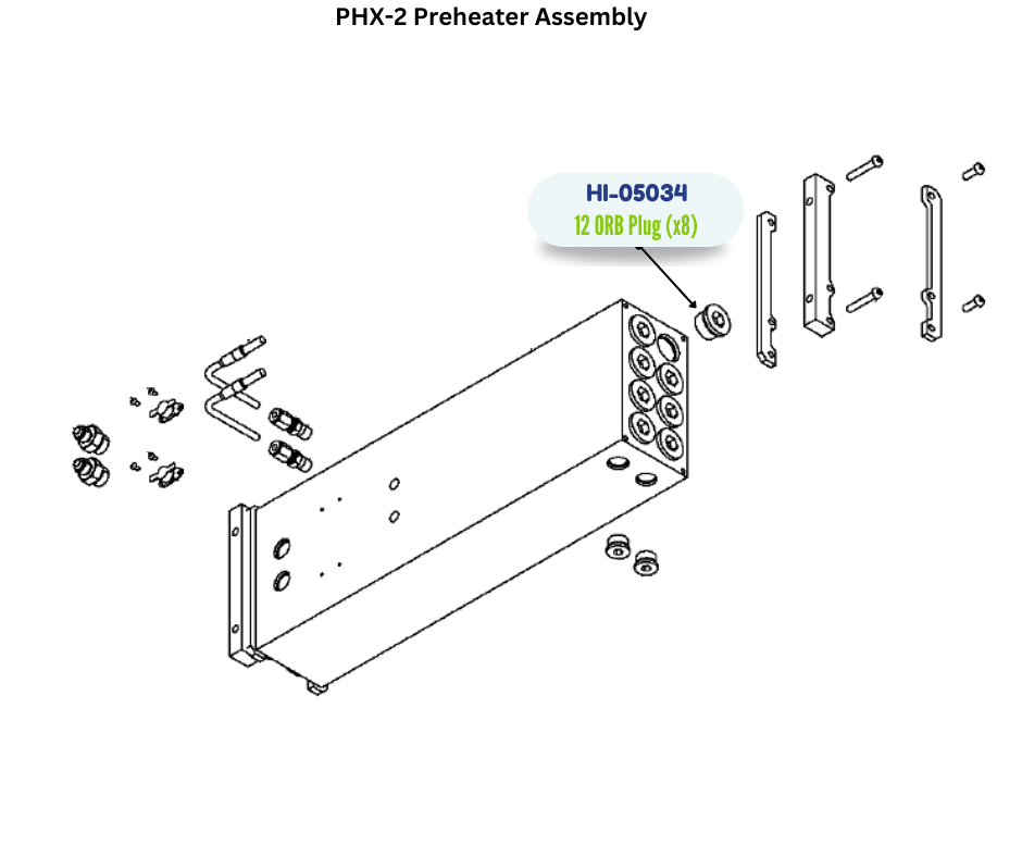 PMC STL 12 ORB PLUG (HI05034) (HI-05034)