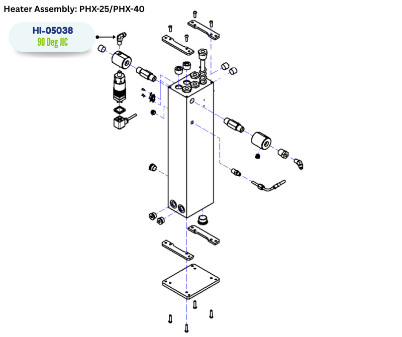 PMC 1/4 MPT X 9/1618 JIC 90 DEG E (HI05038) (HI-05038)
