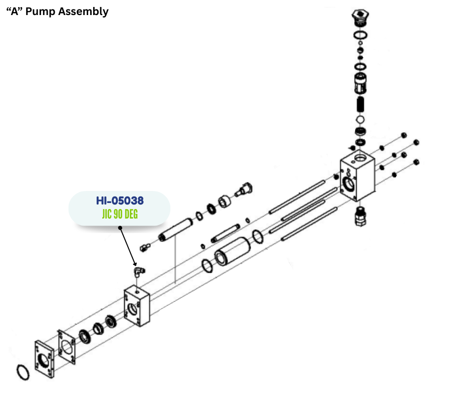 PMC 1/4 MPT X 9/1618 JIC 90 DEG E (HI05038) (HI-05038)