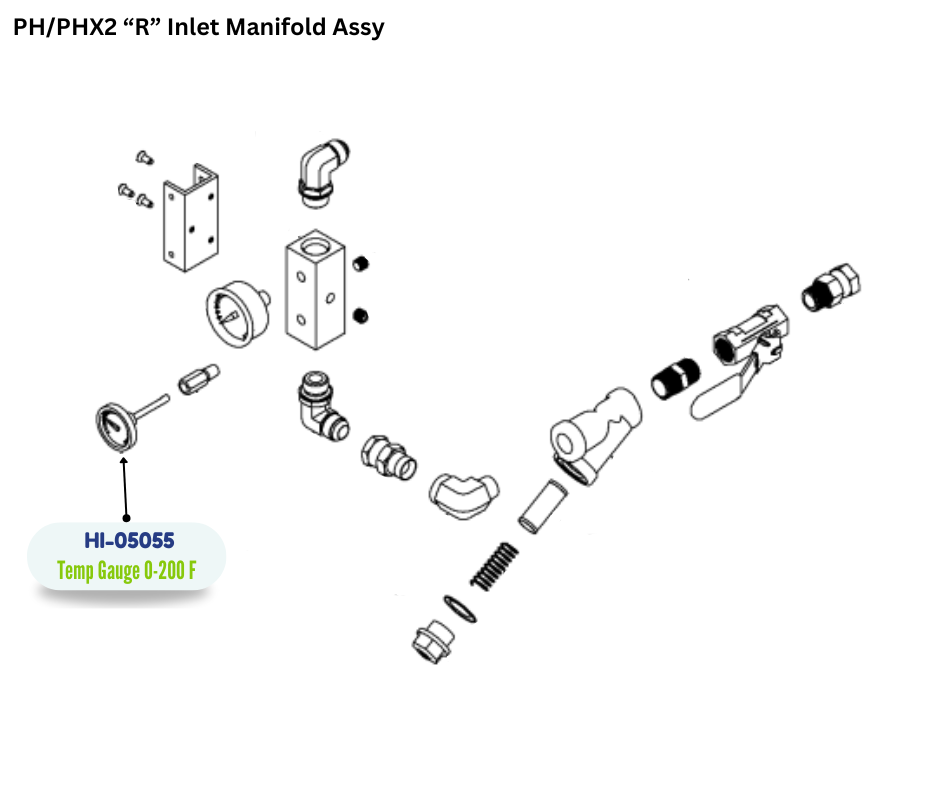 PMC TEMP GAUGE 0200 DEG F/C (HI05055) (HI-05055)