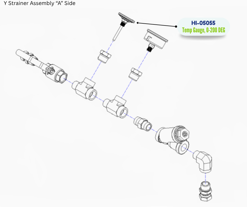 PMC TEMP GAUGE 0200 DEG F/C (HI05055) (HI-05055)