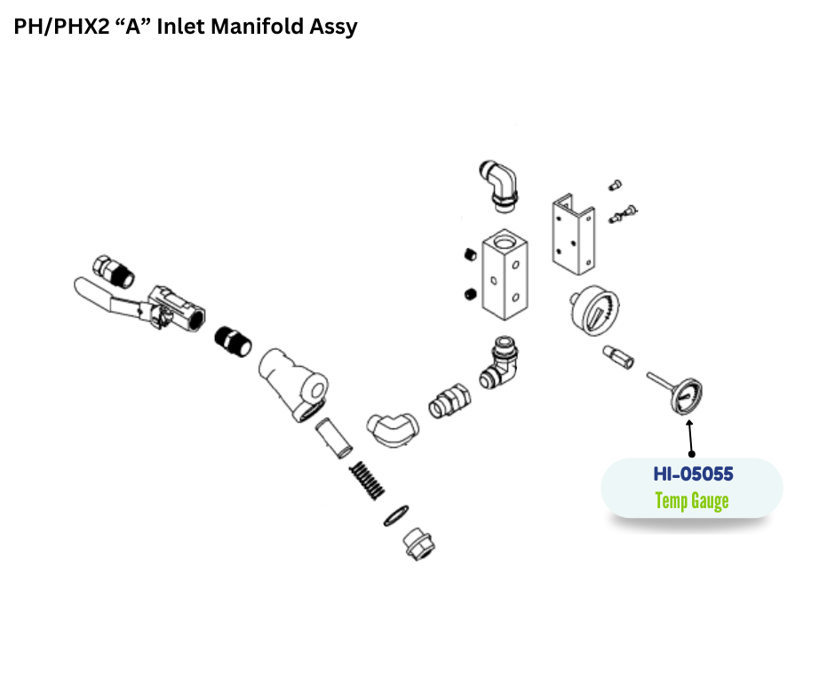 PMC TEMP GAUGE 0200 DEG F/C (HI05055) (HI-05055)