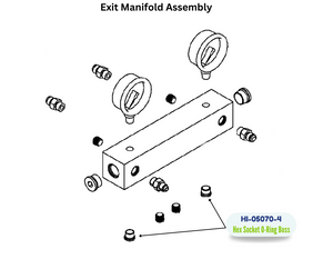 PMC STL 06 ORB PLUG (HI050704) (HI-05070-4)
