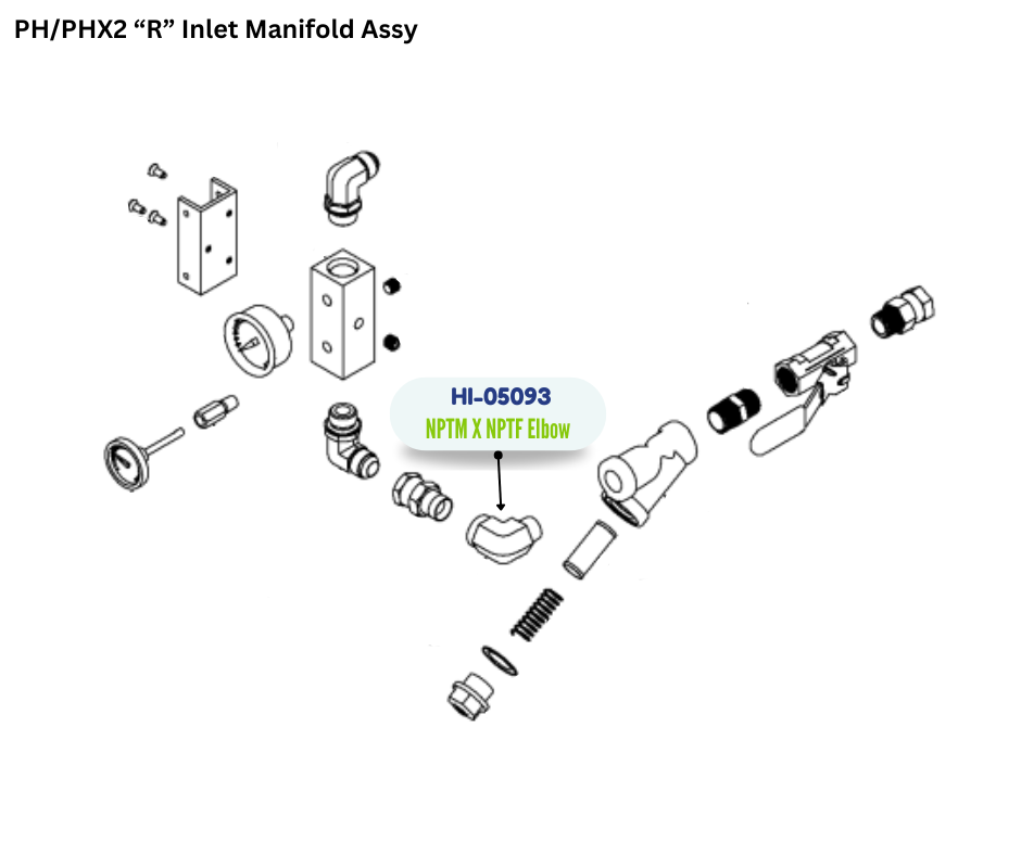 NPTM X NPTF ELBOW (HI05093) (HI-05093)