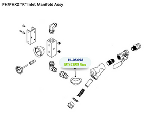 NPTM X NPTF ELBOW (HI05093) (HI-05093)
